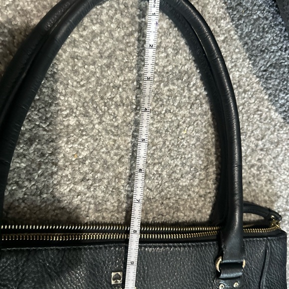 Kate Spade Grant Park Shelby Black Pebbled Leather Tote Purse AS IS - Picture 14 of 16